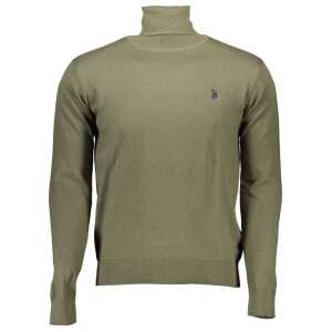 U.S. POLO ASSN. Green Cotton Men Sweater