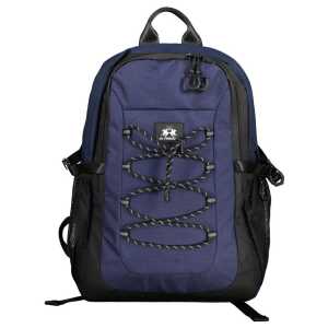 La Martina Blue Polyester Men Backpack