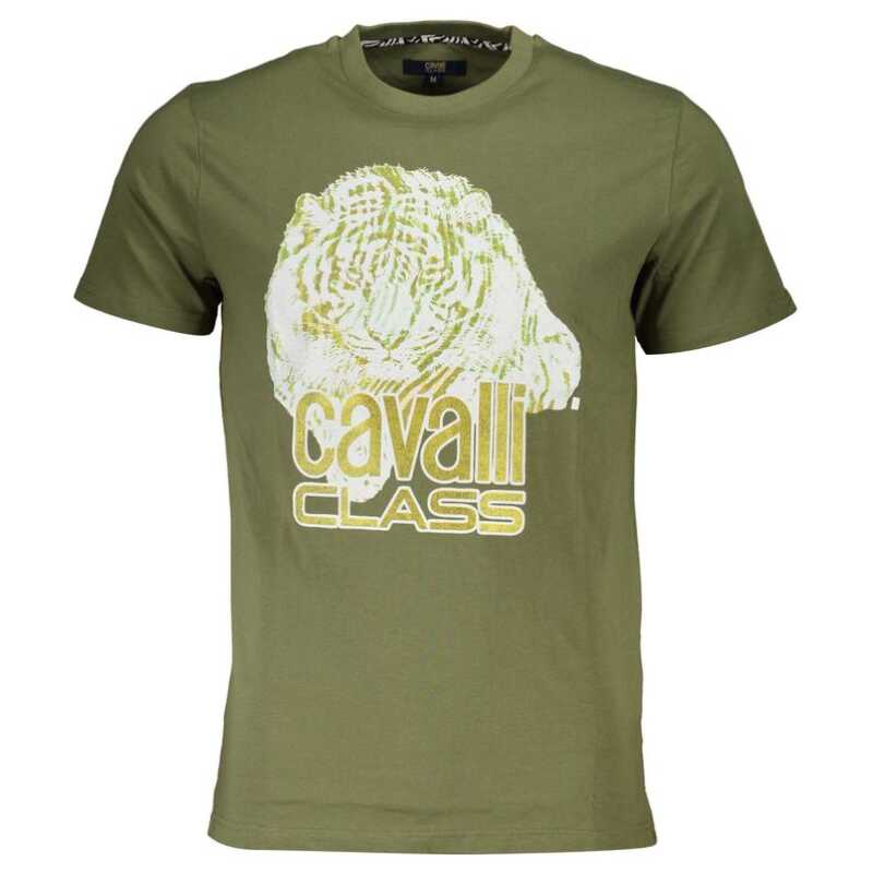 Cavalli Class Green Cotton T-Shirt, theFeinheit