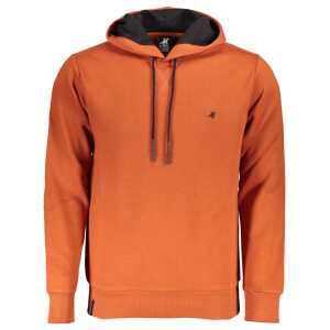 U.S. Grand Polo Elegant Bronze Hooded Sweatshirt with Embroidery