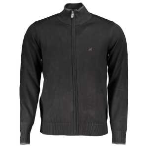 U.S. Grand Polo Elegant Long Sleeve Zip Cardigan with Embroidery