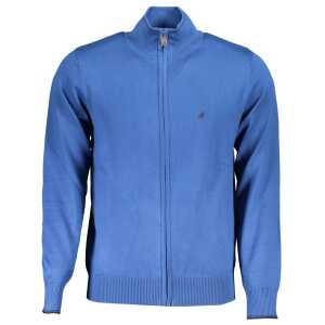 U.S. Grand Polo Elegant Long Sleeve Zip Cardigan with Embroidery