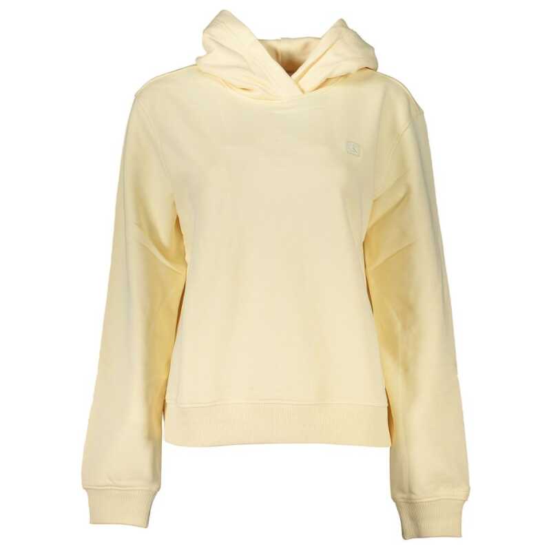 Calvin Klein Beige Brushed Logo Hooded Sweatshirt, theFeinheit