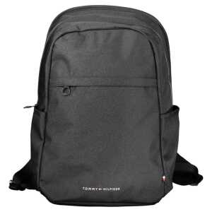 Tommy Hilfiger Black Polyester Backpack
