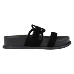 Liu Jo Black Leather Sandal