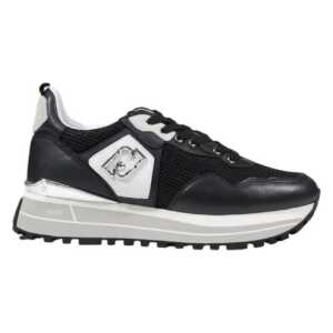 Liu Jo Black Leather Sneaker