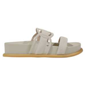 Liu Jo Gray Leather Sandal