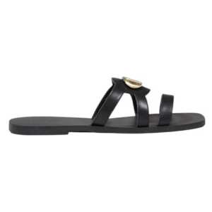 Liu Jo Black Leather Sandal