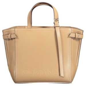 Calvin Klein Brown Polyester Women Handbag