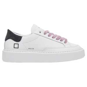 D.A.T.E Beige Leather Sneaker