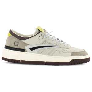 D.A.T.E Beige Leather Sneaker