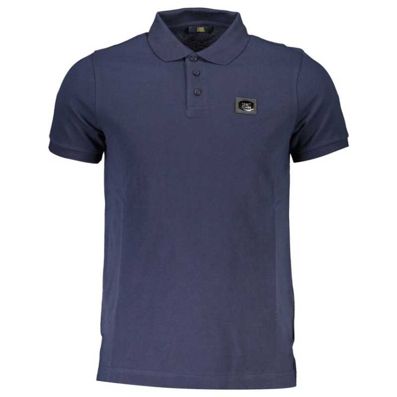 Cavalli Class Blue Cotton Men Polo Shirt, theFeinheit