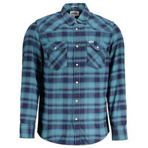 Wrangler Blue Cotton Shirt