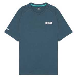 EA7 Emporio Armani Black Polyester T-Shirt
