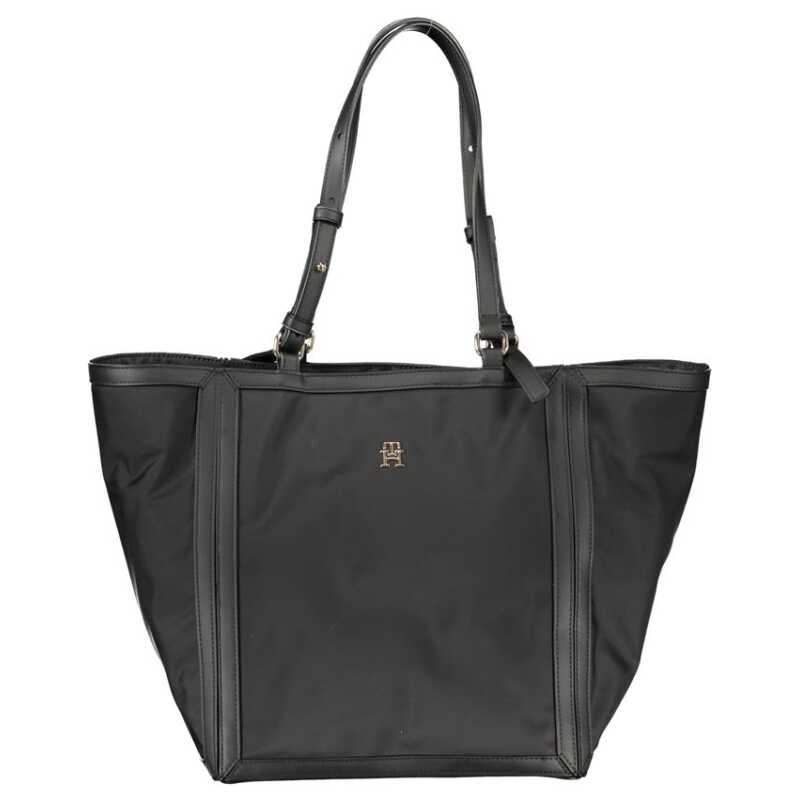 Tommy Hilfiger Black Polyester Handbag, theFeinheit