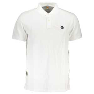 Timberland White Cotton Polo Shirt