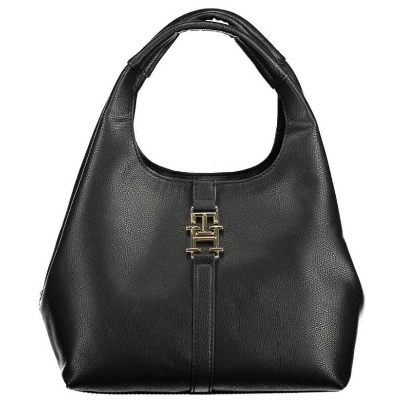 Tommy Hilfiger Black Polyethylene Women Handbag, theFeinheit