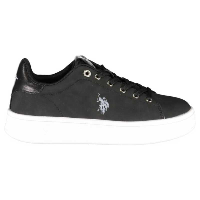 U.S. POLO ASSN. Black Polyester Women Sneaker, theFeinheit