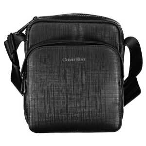 Calvin Klein Elegant Black Shoulder Bag with Contrasting Details