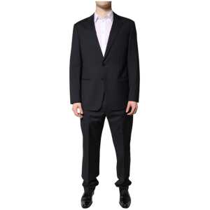 Emporio Armani Black Single Breasted Formal 2 Piece Suit