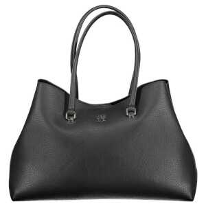 Tommy Hilfiger Black Polyester Women Handbag