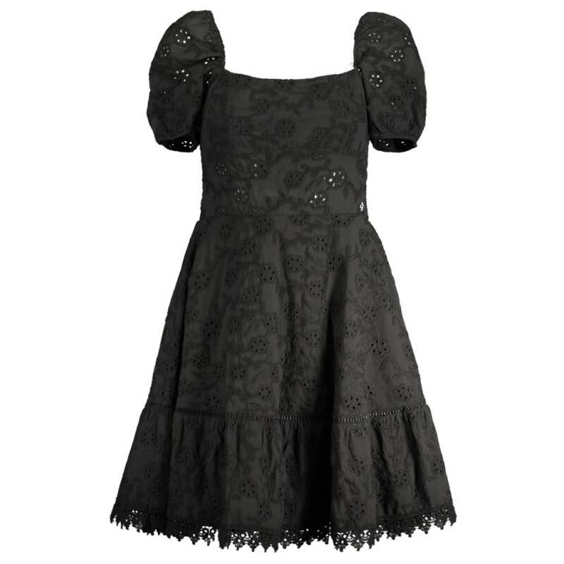 Guess Jeans Black Cotton Women Dress, theFeinheit
