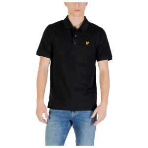 Lyle & Scott Black Cotton Polo Shirt
