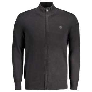 Timberland Black Cotton Men Cardigan