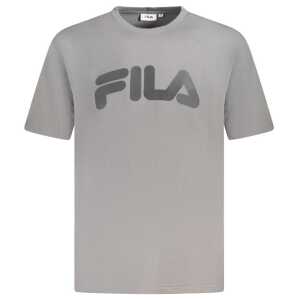 Fila Gray Cotton Men T-Shirt