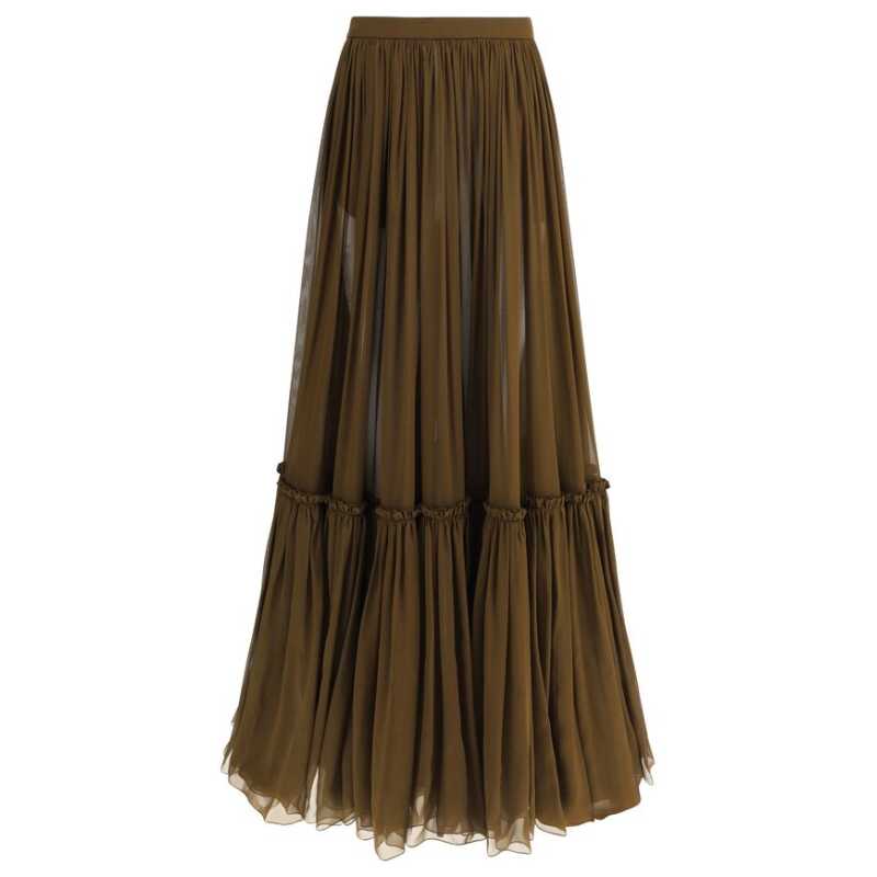 Saint Laurent Flounced long Skirt, theFeinheit
