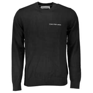 Calvin Klein Sleek Long Sleeve Crew Neck Sweater with Logo