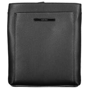 Calvin Klein Elegant Black Shoulder Bag with Contrasting Details