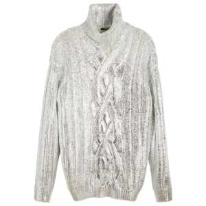 Balmain Brown Wool Men Turtleneck Sweater