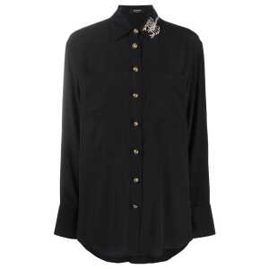 Balmain Black Silk Shirt