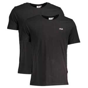 Fila Black Cotton Men TShirt
