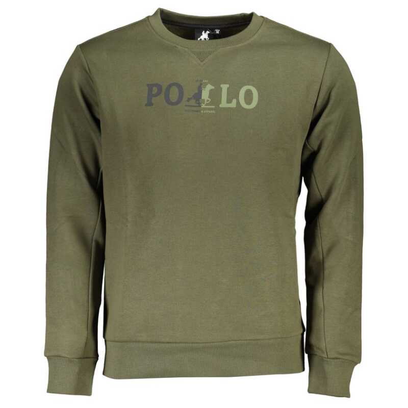 U.S. Grand Polo Elegant Green Crew Neck Sweatshirt, theFeinheit