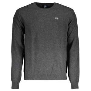 La Martina Gray Wool Men Sweater