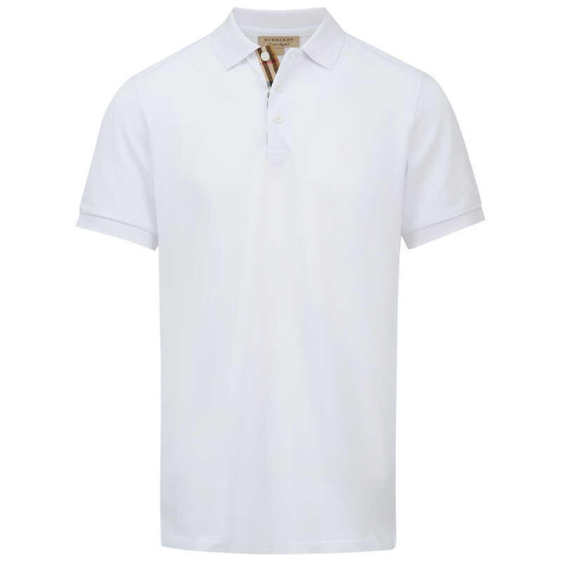 Burberry White Cotton Collared Polo Shirt, theFeinheit