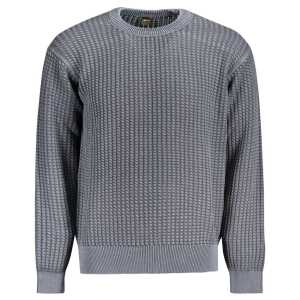 Hugo Boss Blue Cotton Men Sweater
