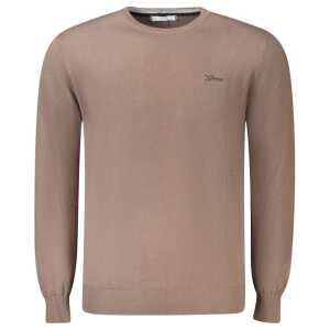 Guess Jeans Brown Cotton Men Sweater