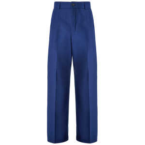 Gucci Blue Classic Cotton Pants