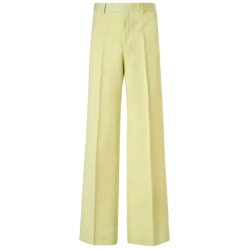 Gucci Lime Yellow Polyester Pants, theFeinheit
