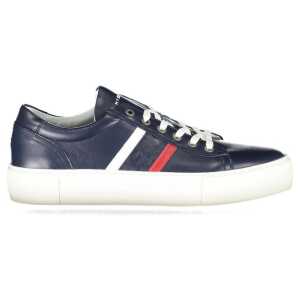 Tommy Hilfiger Blue Leather Men Sneaker