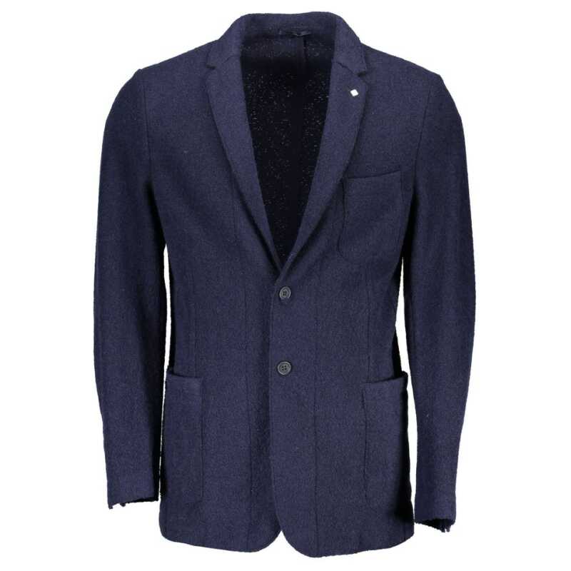 Gant Blue Wool Men Jacket, theFeinheit