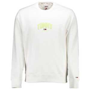 Tommy Hilfiger White Cotton Unisex Sweatshirt
