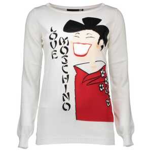 Love Moschino White Other Fibres Women Sweater
