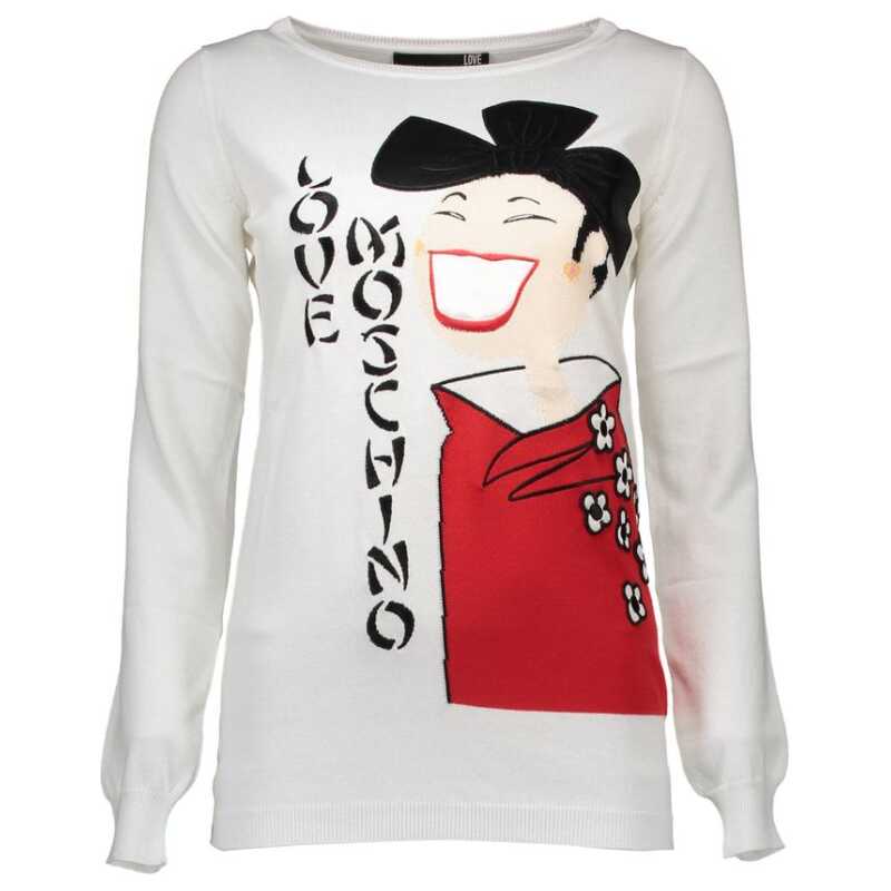 Love Moschino White Other Fibres Women Sweater, theFeinheit