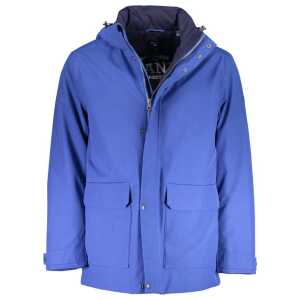 Gant Blue Cotton Men Jacket