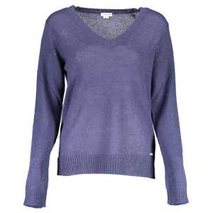 U.S. POLO ASSN. Blue Acrylic Women Sweater