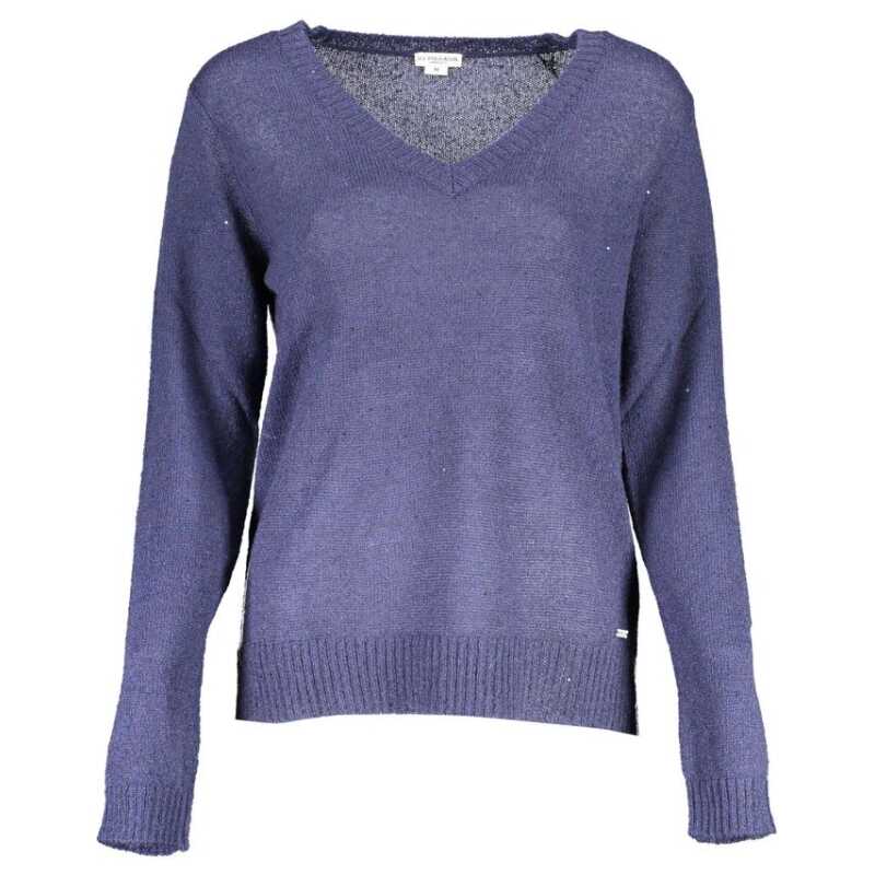 U.S. POLO ASSN. Blue Acrylic Women Sweater, theFeinheit